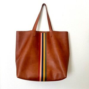 NWT Madewell Transport Tote- rainbow stripe